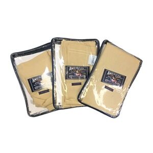 American Living Home Tailored Window Valance 80"x16" Brooklane‎ Honey Tan